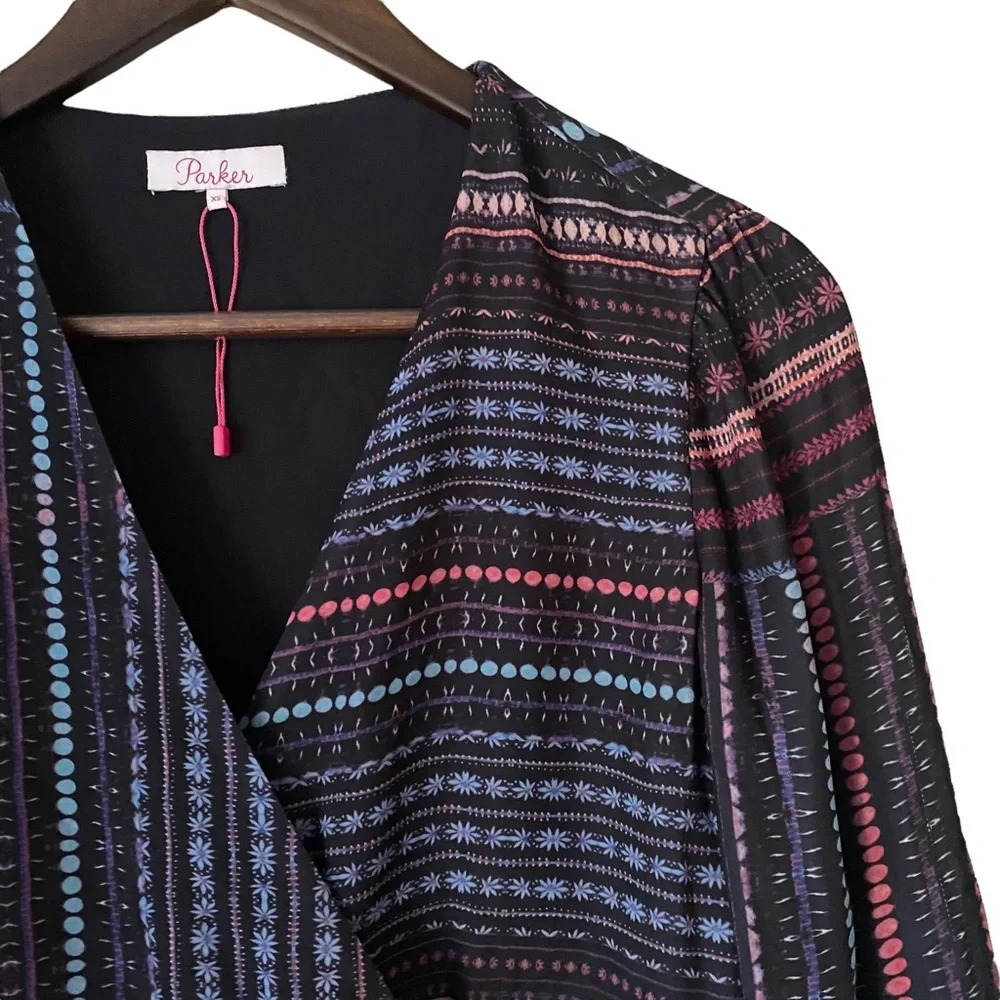Parker Wrap Tolomei Front Blouse - Picture 2 of 9